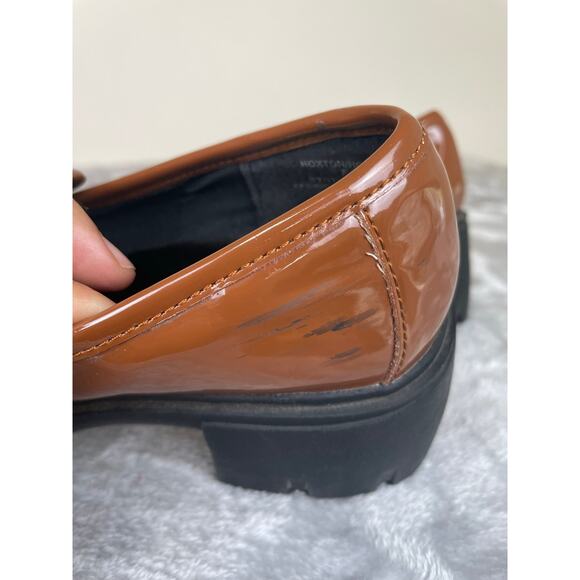 Y2K Madden Girl Loafers Sz 7.5 Brown Chunky Lug Chain Indie Sleaze Whimsigoth - Picture 6 of 8